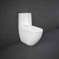 Rak Ceramics DES MISKA WC DO KOMPAKTU RIMLESS 64X38 CM BIAŁY POŁYSK