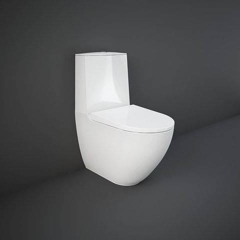 Rak Ceramics DES MISKA WC DO KOMPAKTU RIMLESS 64X38 CM BIAŁY POŁYSK
