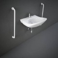 Rak Ceramics RAK-BELLA UMYWALKA ERGONOMICZNA DLA NIEPEŁNOSPRAWNYCH PODWIESZANA 61X51 CM