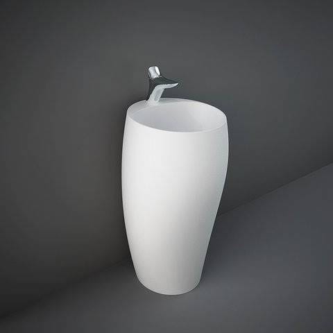 Rak Ceramics CLOUD UMYWALKA WOLNOSTOJĄCA OKRĄGŁA 50X47CM Z OTWOREM BIAŁY MAT