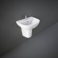 Rak Ceramics COMPACT UMYWALKA PODWIESZANA 55X41 CM Z OTWOREM BIAŁY POŁYSK