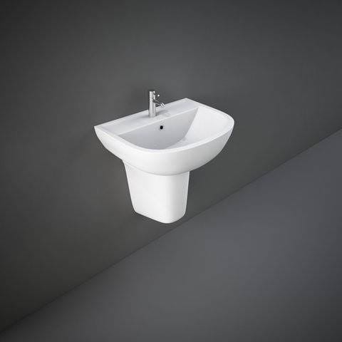 Rak Ceramics COMPACT UMYWALKA PODWIESZANA 55X41 CM Z OTWOREM BIAŁY POŁYSK