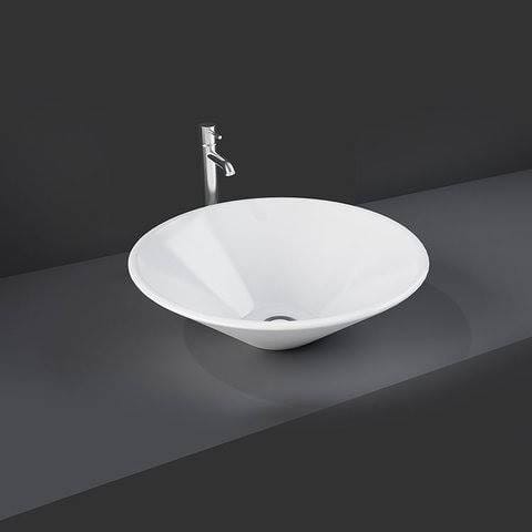 Rak Ceramics DAISY UMYWALKA NABLATOWA 38 CM OKRĄGŁA BIAŁY POŁYSK