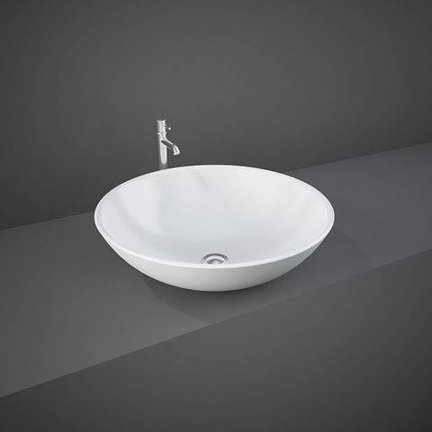 Rak Ceramics DIANA UMYWALKA NABLATOWA 45 CM OKRĄGŁA BIAŁY POŁYSK