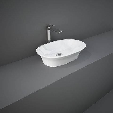 Rak Ceramics SENSATION UMYWALKA NABLATOWA 60X38 CM BIAŁY POŁYSK