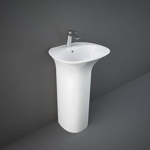 Rak Ceramics SENSATION UMYWALKA WOLNOSTOJĄCA 55X46 CM Z OTWOREM BIAŁY POŁYSK