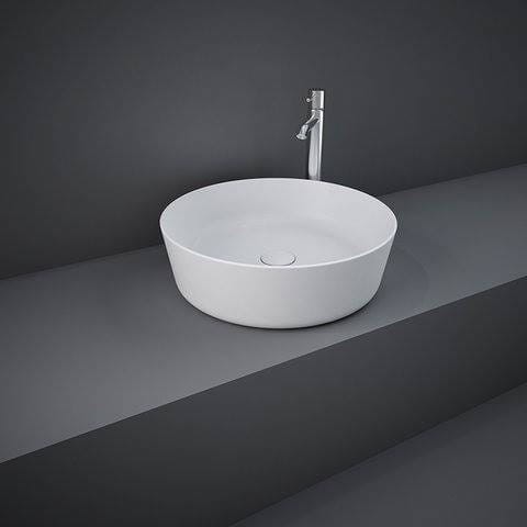 Rak Ceramics FEELING UMYWALKA SLIM NABLATOWA OKRĄGŁA 42 CM BIAŁY MAT (500)