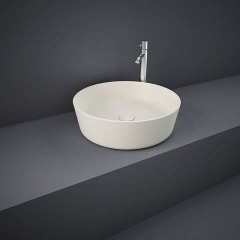 Rak Ceramics FEELING UMYWALKA SLIM NABLATOWA OKRĄGŁA 42 CM BEŻ MAT (505)