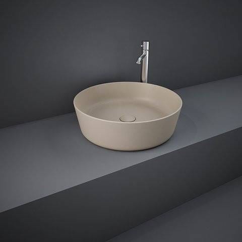 Rak Ceramics FEELING UMYWALKA SLIM NABLATOWA OKRĄGŁA 42 CM CAPPUCCINO MAT (514)