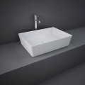 Rak Ceramics FEELING UMYWALKA SLIM NABLATOWA PROSTOKĄTNA 50X36 CM BIAŁY MAT (500)