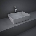 Rak Ceramics FEELING UMYWALKA SLIM NABLATOWA PROSTOKĄTNA 50X36 CM SZARY MAT (503)