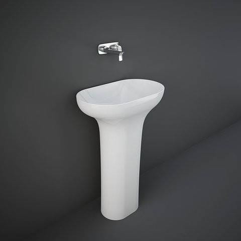 Rak Ceramics DES UMYWALKA WOLNOSTOJĄCA 60X35 CM ODPŁYW DO PODŁOGI BIAŁY POŁYSK