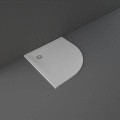 Rak Ceramics FEELING 90X90 BRODZIK PÓŁOKRĄGŁY SZARY