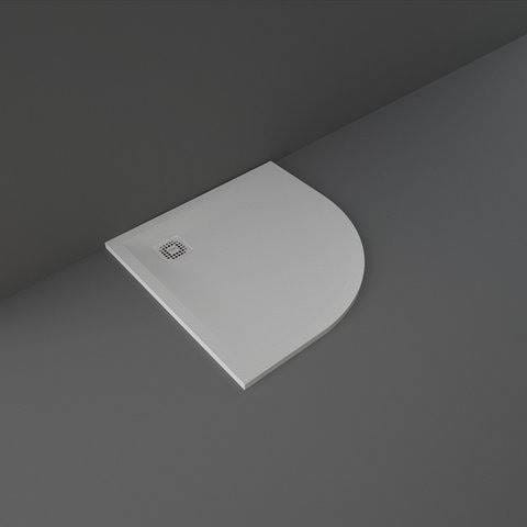 Rak Ceramics FEELING 90X90 BRODZIK PÓŁOKRĄGŁY SZARY
