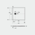 Rak Ceramics FEELING BRODZIK CZARNY 90X90 2