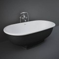 Rak Ceramics WASHINGTON WANNA WOLNOSTOJĄCA 156X81CM CZARNY MAT (504)