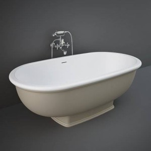Rak Ceramics WASHINGTON WANNA WOLNOSTOJĄCA 156X81CM CAPPUCCINO MAT (514)