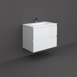 Rak Ceramics ZESTAW JOY UMYWALKA & SZAFKA PODUMYWALKOWA PODWIESZANA 80CM BIAŁA