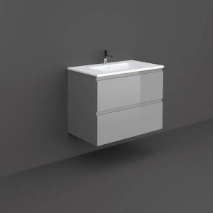 Rak Ceramics ZESTAW JOY UMYWALKA & SZAFKA PODUMYWALKOWA PODWIESZANA 80CM SZARA