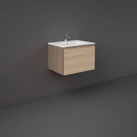 Rak Ceramics UNO JOY SZAFKA PODUMYWALKOWA PODWIESZANA 60 SCANDINAVIAN OAK