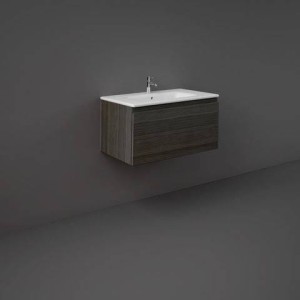 Rak Ceramics UNO JOY SZAFKA PODUMYWALKOWA PODWIESZANA 80 MOKA WALNUT