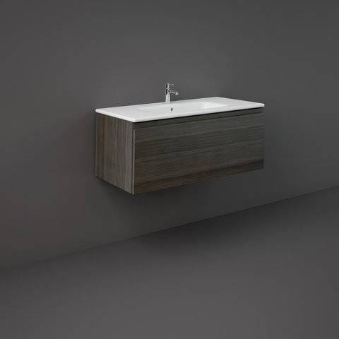 Rak Ceramics UNO JOY SZAFKA PODUMYWALKOWA PODWIESZANA 100 MOKA WALNUT