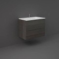 Rak Ceramics ZESTAW JOY UMYWALKA & SZAFKA PODUMYWALKOWA PODWIESZANA 80CM MOKA WALNUT