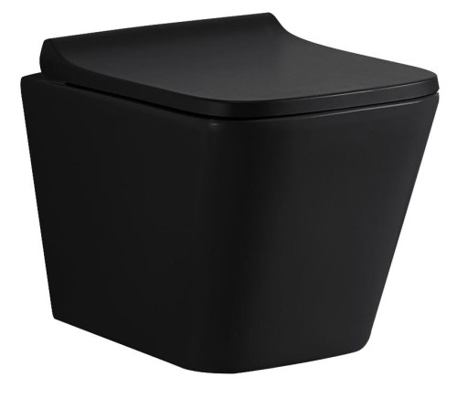 Lavita Lago Black Miska wisząca Wc z deską wolnoopadającą