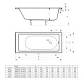 Wanna do zabudowy Massi ELEGA 190x90 2