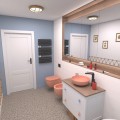 Miska WC wisząca Massi MOLIS SALMON z deską wolnoopadającą Slim Duro 5
