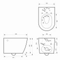 MASSI Miska WC LOCA MINI rimless slim duro 2