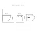 Oltens Hamnes bidet wiszący z powłoką SmartClean biały 46504000 3