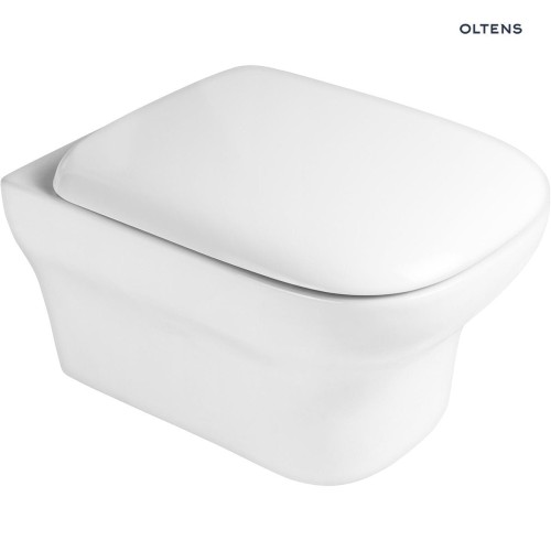 Oltens Gulfoss miska WC wisząca PureRim z powłoką SmartClean biała