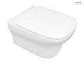 Zestaw Oltens Gulfoss miska WC wisząca PureRim z deską wolnoopadającą Slim 42009000
