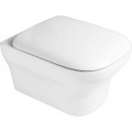 Zestaw Oltens Gulfoss miska WC wisząca PureRim z powłoką SmartClean z deską wolnoopadającą