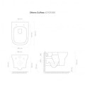 Zestaw Oltens Gulfoss miska WC wisząca PureRim z powłoką SmartClean z deską wolnoopadającą  4