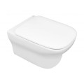 Zestaw Oltens Gulfoss miska WC wisząca PureRim z powłoką SmartClean z deską wolnoopadającą Slim 42509000