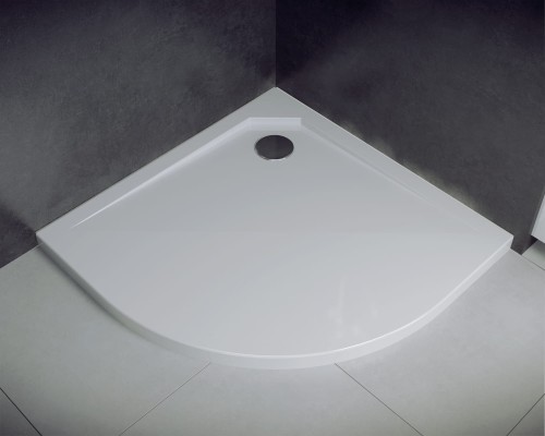 Brodzik półokrągły Ultraslim Asco 90 cm