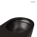 Zestaw Oltens Hamnes miska WC wisząca PureRim z powłoką SmartClean z deską wolnoopadającą czarny mat 42514300 5