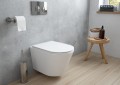 Zestaw Oltens Jog miska WC wisząca PureRim z powłoką SmartClean z deską wolnoopadającą Slim 42505000 7