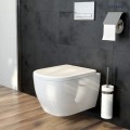 Zestaw Oltens Vernal miska WC wisząca PureRim z powłoką SmartClean z deską wolnoopadającą Slim 42507000 5