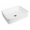 Oltens Forde umywalka 48x37 cm nablatowa prostokątna z powłoką SmartClean biała