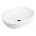 Oltens Hamnes umywalka 47,5x34 cm nablatowa owalna z powłoką SmartClean biała