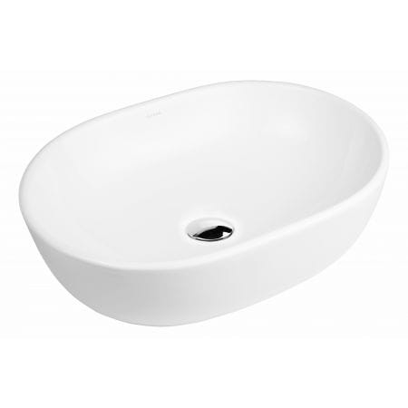 Oltens Hamnes umywalka 47,5x34 cm nablatowa owalna z powłoką SmartClean biała