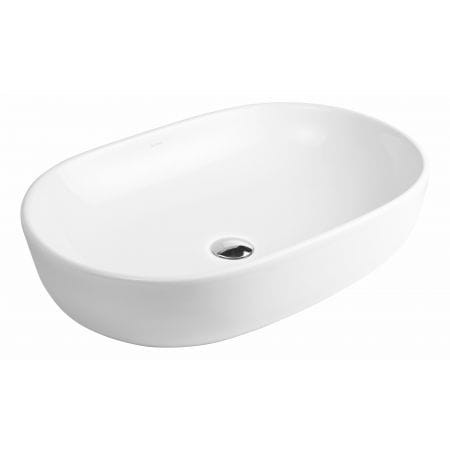 Oltens Hamnes umywalka 60x42,5 cm nablatowa owalna z powłoką SmartClean biała