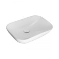 Oltens Solvig umywalka 51x34 cm nablatowa owalna z powłoką SmartClean biała