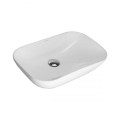 Oltens Solvig umywalka 51x34 cm nablatowa owalna z powłoką SmartClean biała  4
