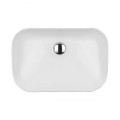 Oltens Solvig umywalka 51x34 cm nablatowa owalna z powłoką SmartClean biała  5