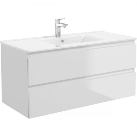 Oltens Vernal umywalka 101x46 cm meblowa prostokątna biała