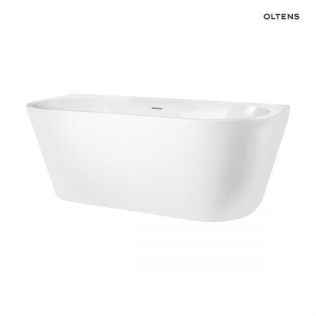 Oltens Delva wanna wolnostojąca przyścienna 150x70 cm akrylowa owalna biała